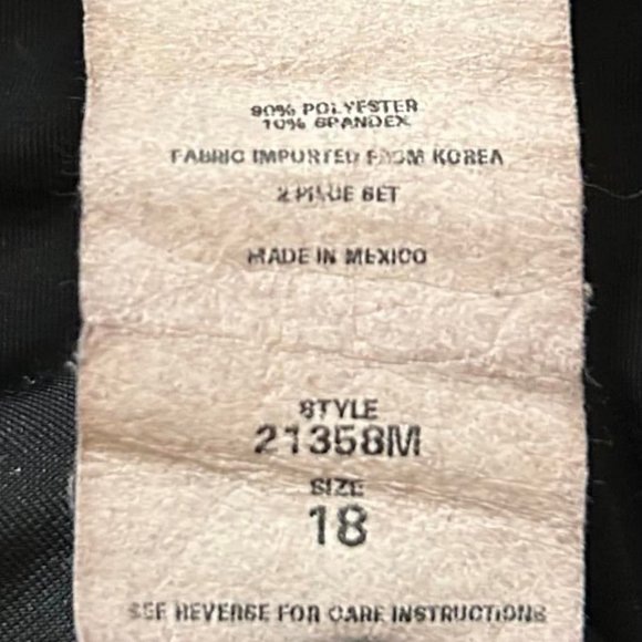 Size 18 Black Elastic Waist Pull On Velour Slacks by Always Caroline - Picture 4 of 7